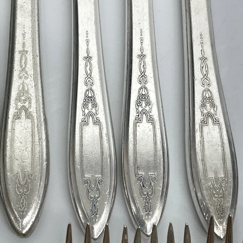 Wm A‎ Rogers Debutante Grandeur Princess by Oneida Silverplate Flatware 34 piece